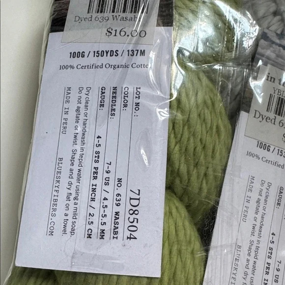 Organic Cotton Baby Blanket Knitting Project - Picture 4 of 7